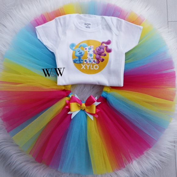 Birthday tutu with onesie or tshirt - Picture 3 of 13